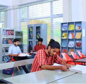Student of abate reading Architecture course related book