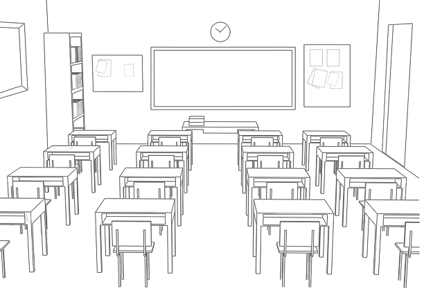 Classroom Illustration of architecture colleges in Kerala