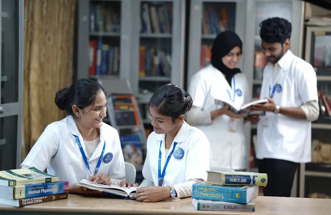 students happy faces at abate optometry institute in Kerala